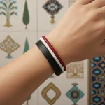 دستبند چرم مدل ایران